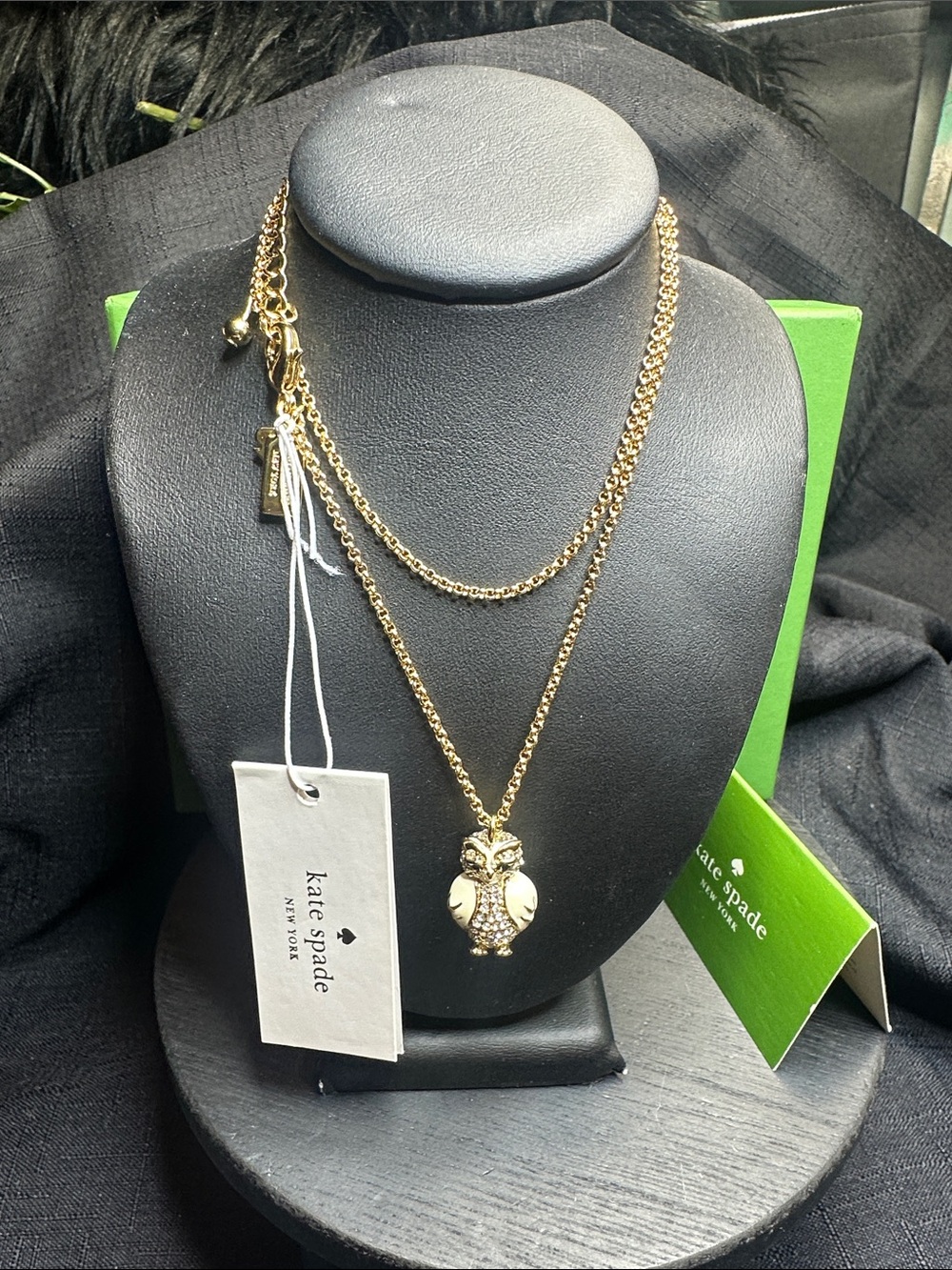 Kate Spade Necklace Star Bright Owl New!